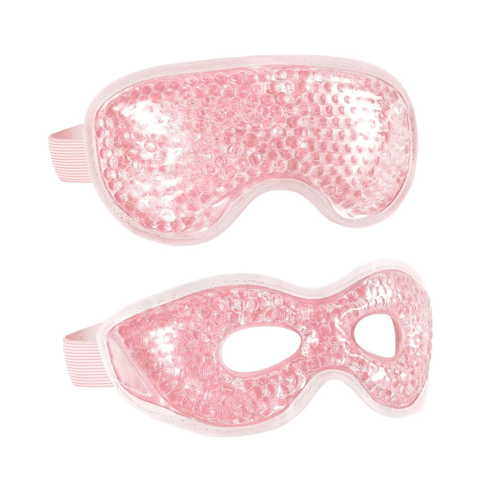 CONSGIJI Gel Eye Mask 2PCS Pink | Reusable Cold Therapy for Puffiness & Dark Circles — Pink