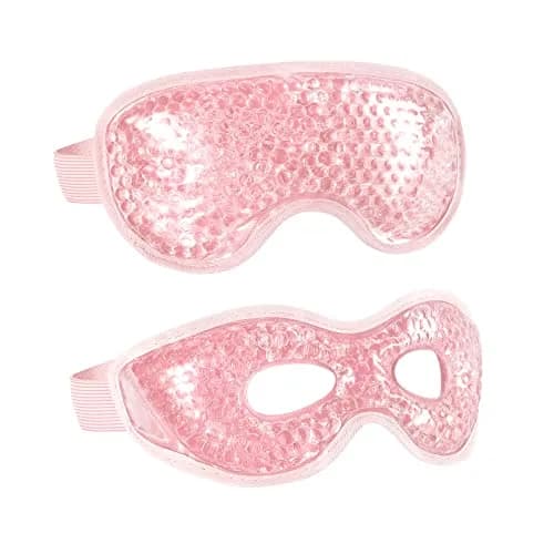 CONSGIJI Gel Eye Mask 2PCS Pink | Reusable Cold Therapy for Puffiness & Dark Circles thumbnail 1