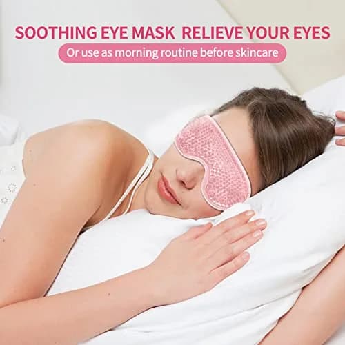 CONSGIJI Gel Eye Mask 2PCS Pink | Reusable Cold Therapy for Puffiness & Dark Circles thumbnail 4