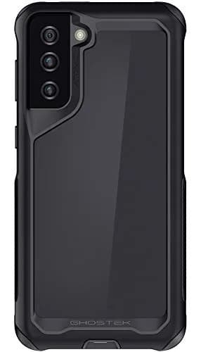 Ghostek ATOMIC slim S21 Plus Case with Aluminum Bumper & Clear Back | Heavy Duty Shock-Absorbent Protection (70-120c) thumbnail 1