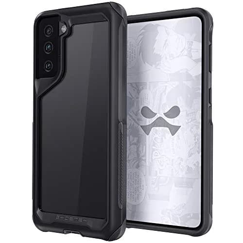 Ghostek ATOMIC slim S21 Plus Case with Aluminum Bumper & Clear Back | Heavy Duty Shock-Absorbent Protection (70-120c) thumbnail 2