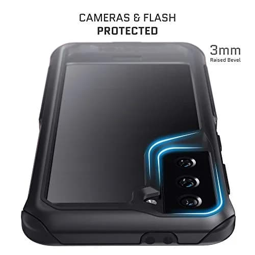 Ghostek Atomic Slim Samsung Galaxy S21 Case - Heavy Duty Aluminum Bumper Clear Back Cover - Shock-Absorbing Protective Phone Case for Galaxy S21 5G Phone Case 2021, (6.2") thumbnail 5