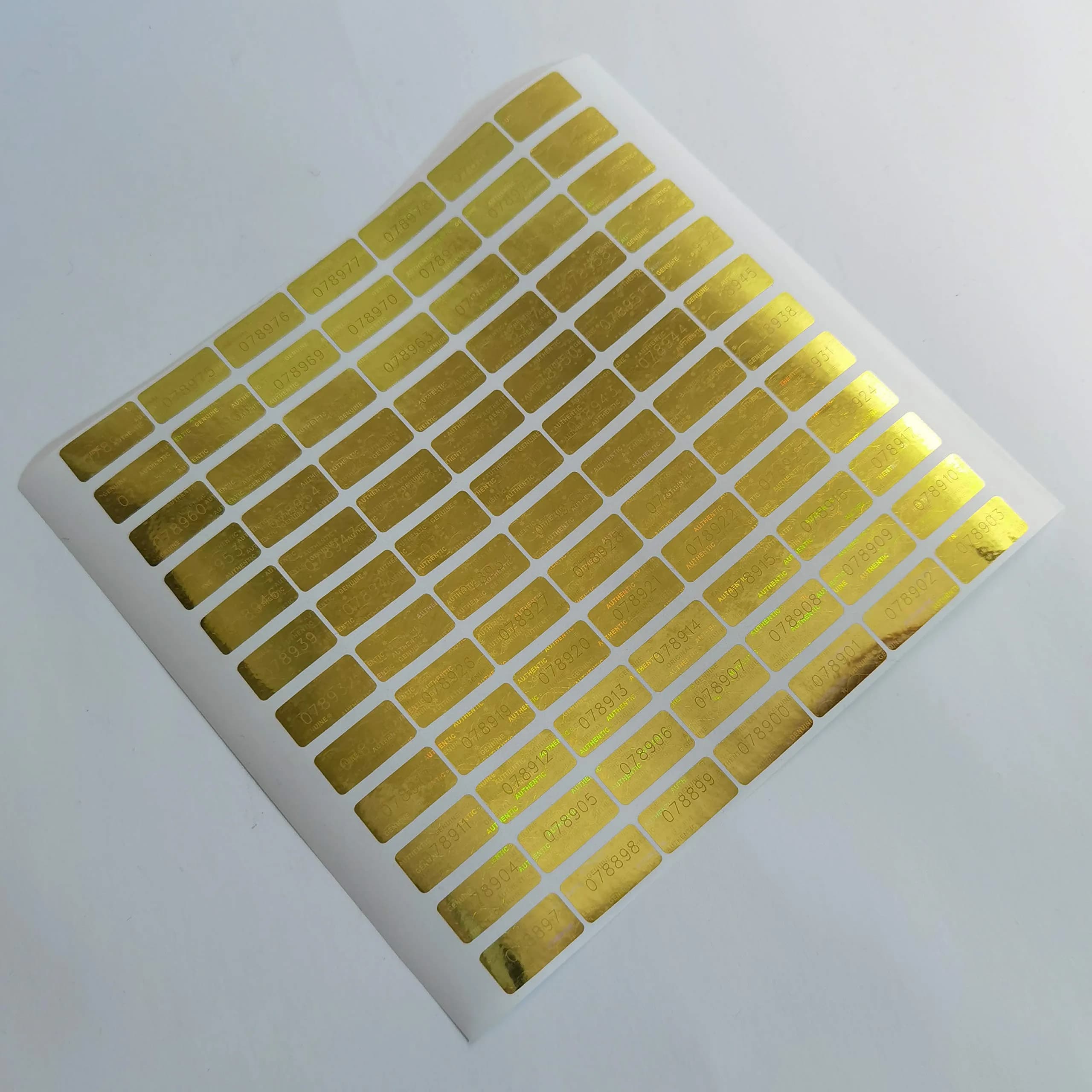 TLK&FBB Gold 580 Pcs Tamper Evident Seal Warranty Void Labels | 2cm x 1cm (0.787" x 0.39") - view 6