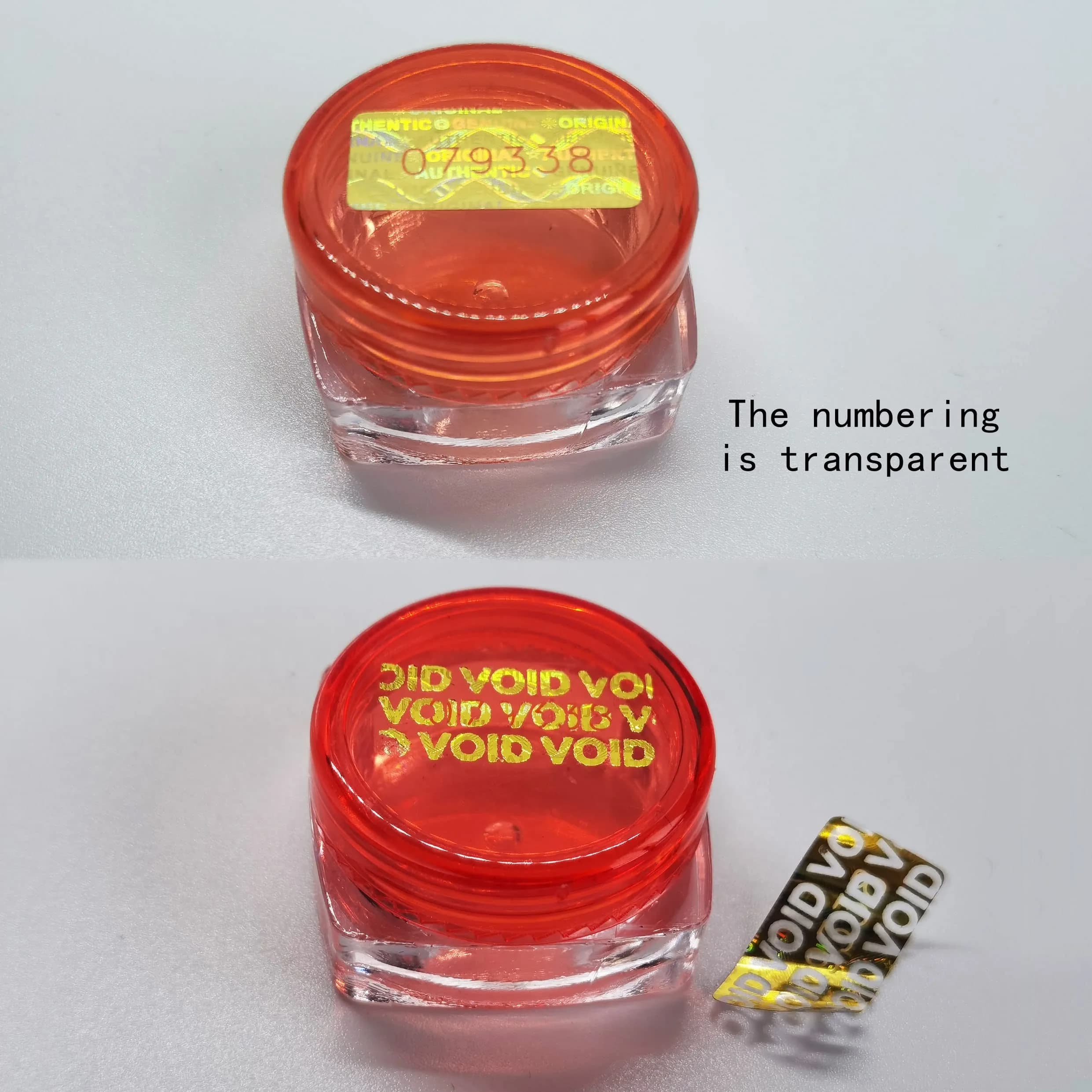 TLK&FBB Gold 580 Pcs Tamper Evident Seal Warranty Void Labels | 2cm x 1cm (0.787" x 0.39") - view 3