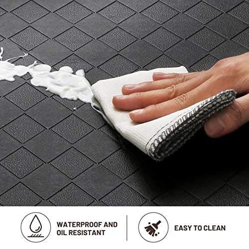 HappyTrends Kitchen Mats for Floor Cushioned Anti-Fatigue Kitchen Rugs | Extra Thick, Waterproof & Non Slip (28"L x 17.3"W) thumbnail 5