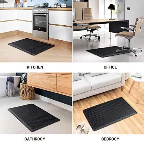HappyTrends Kitchen Mats for Floor Cushioned Anti-Fatigue Kitchen Rugs | Extra Thick, Waterproof & Non Slip (28"L x 17.3"W) thumbnail 7