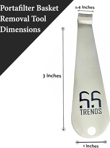 55 TRENDS Stainless Steel Portafilter Basket Removal Tool | 8cm (3.15 in) thumbnail 4