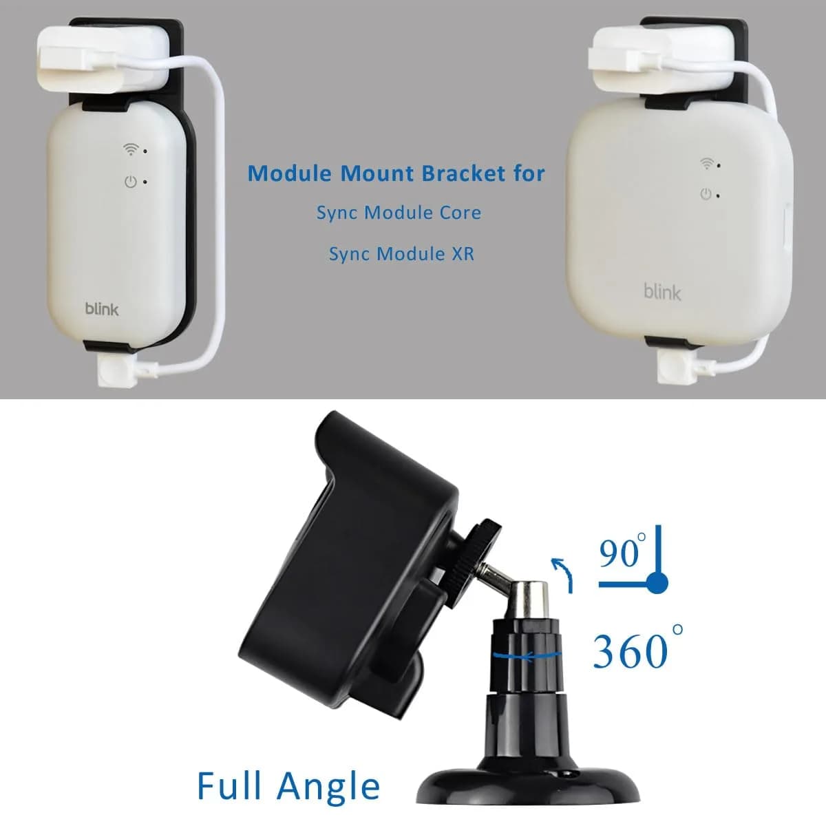 GoHonor Blink Outdoor Camera Mount Bracket 5-Pack with Sync Module Outlet Mount | Weatherproof ABS Plastic - view 6
