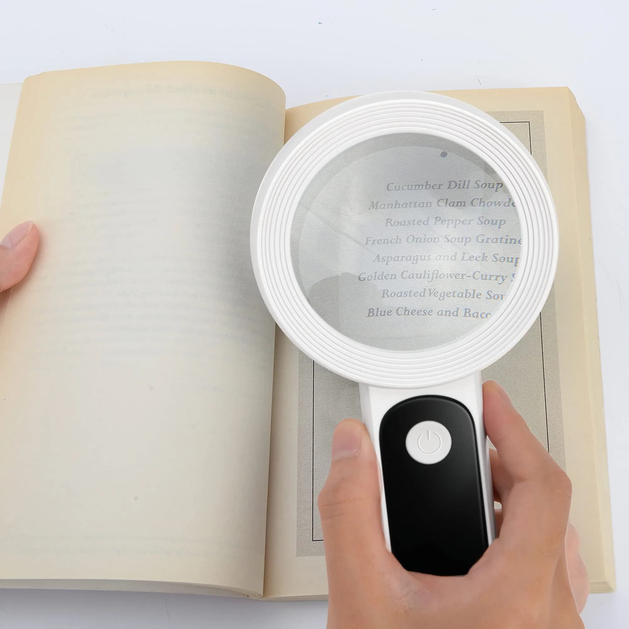 JMH Magnifying Glass with Light, 3.15 inch Lens | 18 LED Lights with 3 Modes - view 3