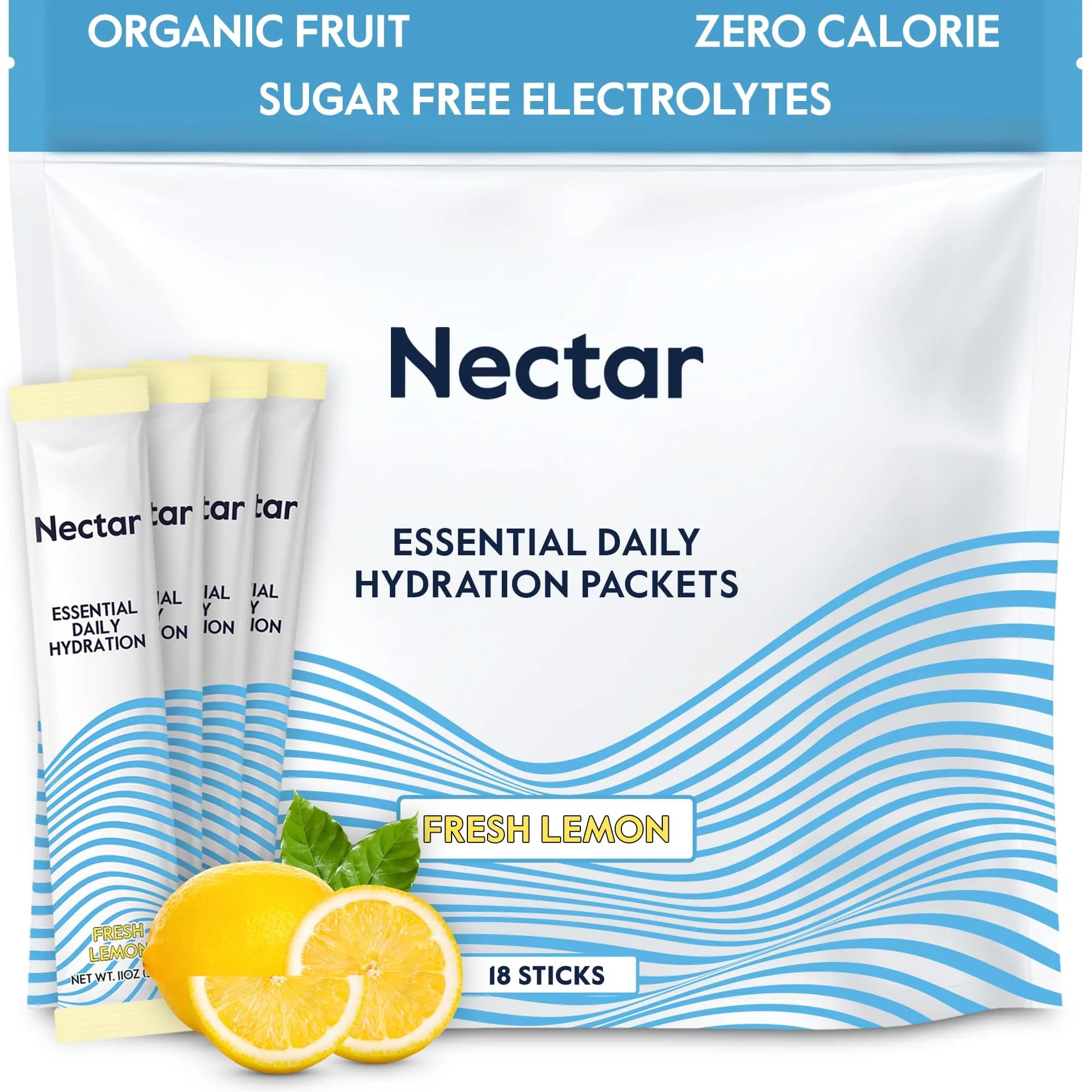 Nectar Orange Electrolyte Powder | Hydration for Athletes & Gym-Goers (40 Servings) — Lemon