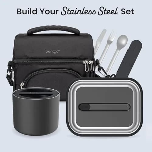 Bentgo Stainless Steel Insulated Food Container, Leak-Proof, 19 fl oz | Triple-Layer Vacuum Insulation for Hot & Cold Meals thumbnail 7
