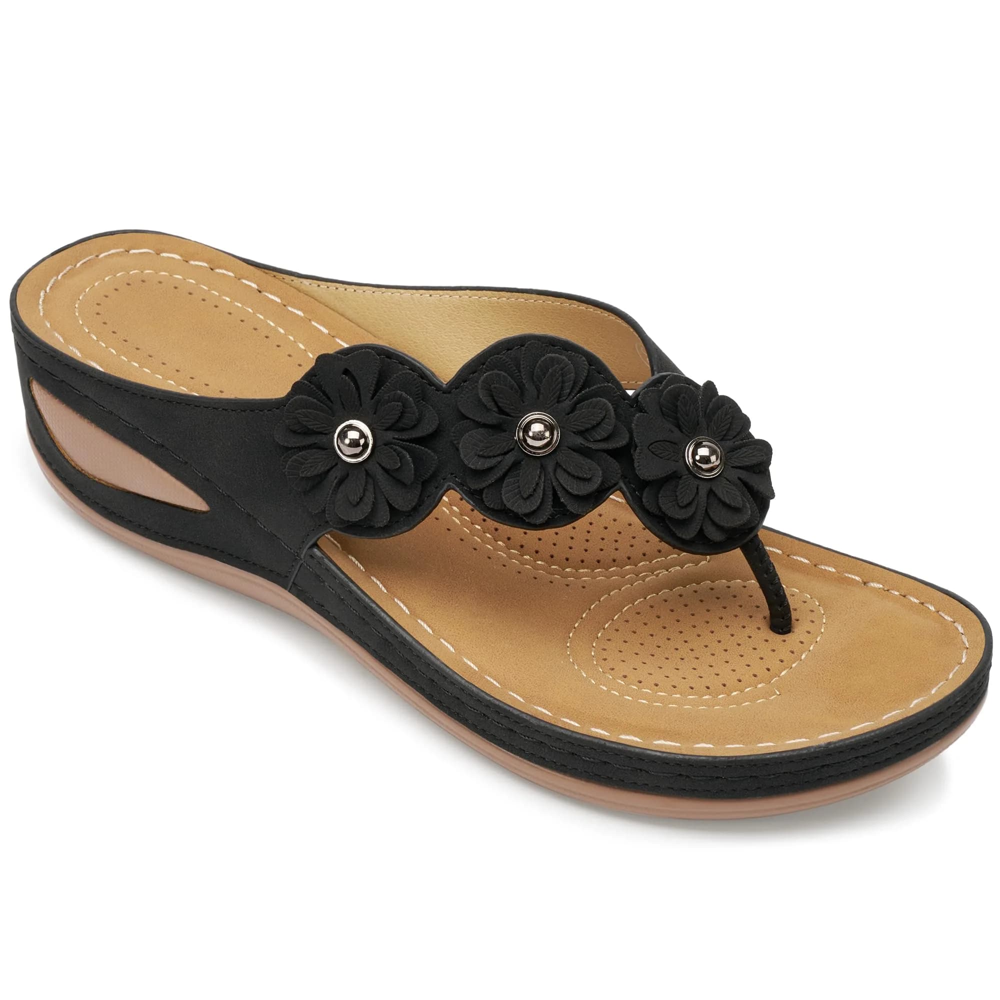 FUDYNMALC Wedge Sandals for Women Comfortable: Summer Platform Flip Flops