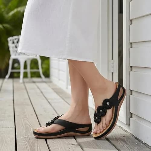 FUDYNMALC Wedge Sandals for Women Comfortable: Summer Platform Flip Flops thumbnail 6