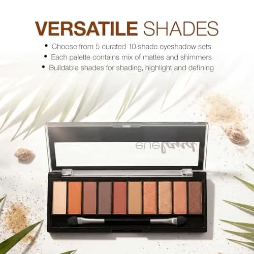 Palladio Eyeland Vibes Eyeshadow Palette 10 Shades | Tropical & Vibrant Looks for Day & Night thumbnail 5