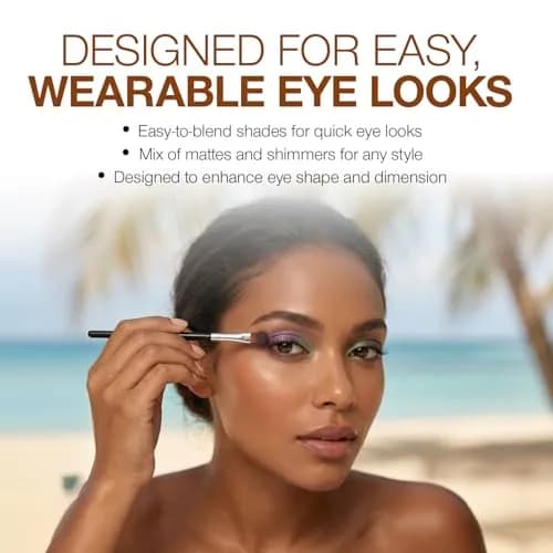 Palladio Eyeland Vibes Eyeshadow Palette 10 Shades | Tropical & Vibrant Looks for Day & Night thumbnail 7