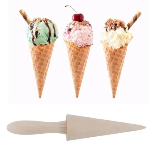 HERCHR Natural Wood Cone Roller for Pizzelles, Krumkakes & Ice Cream Cones | 23cm (9.1in) thumbnail 7