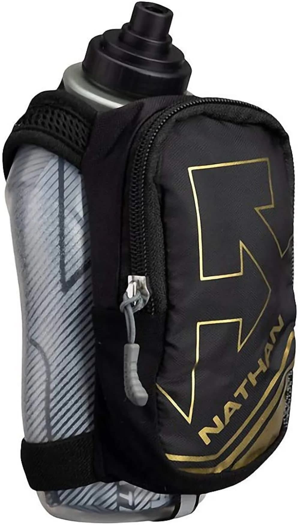 Nathan SpeedDraw Plus Insulated Flask 18oz | Grip-Free Hydration with Reflective Safety