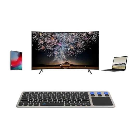 Arteck Universal Grey Wireless & Bluetooth Keyboard with Touchpad | 10m Range, Multi-Device Connect thumbnail 6