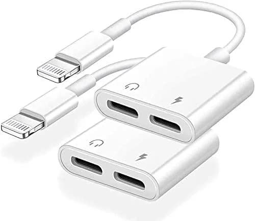 Belcompany MFi Certified Dual Lightning Adapter 2 Pack | Charge & Listen Simultaneously thumbnail 1