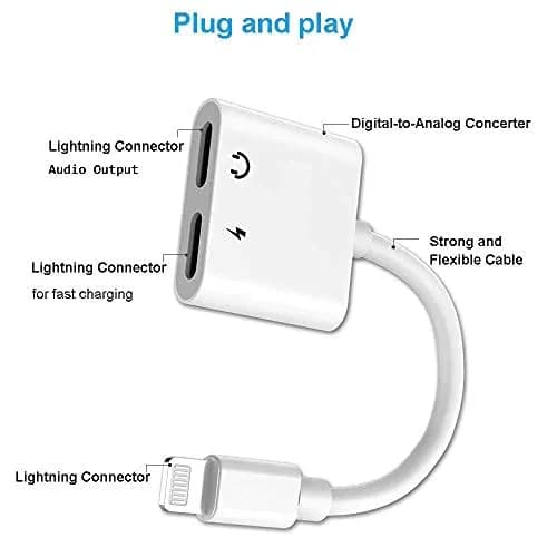 Belcompany MFi Certified Dual Lightning Adapter 2 Pack | Charge & Listen Simultaneously - view 7