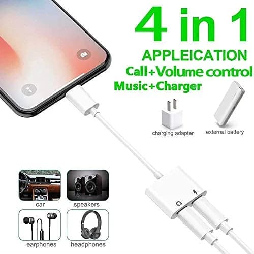 Belcompany MFi Certified Dual Lightning Adapter 2 Pack | Charge & Listen Simultaneously - view 8