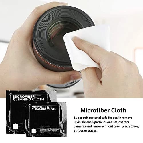 KuuZuse Camera Cleaning Kit for DSLR & APS-C Sensors | Microfiber Cloths, Lens Cleaner, Pen, Brush, Bag thumbnail 4