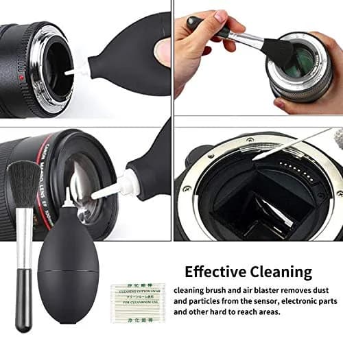 KuuZuse Camera Cleaning Kit for DSLR & APS-C Sensors | Microfiber Cloths, Lens Cleaner, Pen, Brush, Bag thumbnail 5