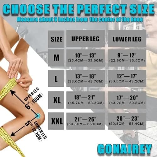 GONAIREY Decompression Knee Brace Medium (270g / 0.6lb) | Stable Support for ACL, Arthritis, Meniscus Tear Pain thumbnail 4