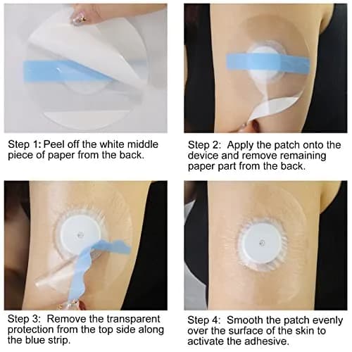 HONYOU Libre 2 Plus Sensor Covers & Lingo CGM Waterproof Freestyle Sensor Patches 40 Pack | Hypoallergenic & Latex-Free thumbnail 7