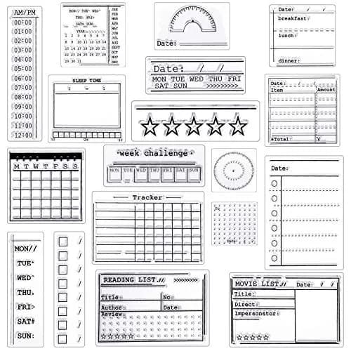 Zonon Journal Stamps 18 Styles | DIY Crafts for Scrapbooking & Planning thumbnail 1