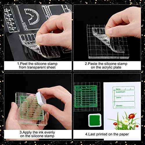 Zonon Journal Stamps 18 Styles | DIY Crafts for Scrapbooking & Planning thumbnail 4