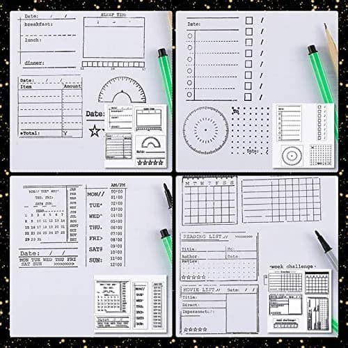 Zonon Journal Stamps 18 Styles | DIY Crafts for Scrapbooking & Planning thumbnail 5