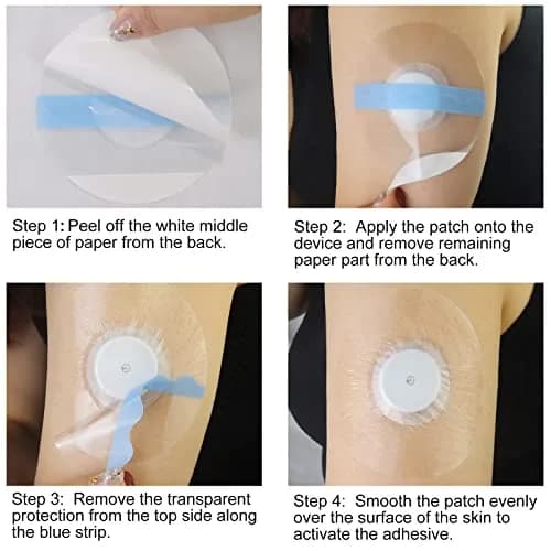 HONYOU Libre Sensor Covers 60-Pack | Waterproof, Hypoallergenic Adhesive Patches for Libre 2/3 thumbnail 7