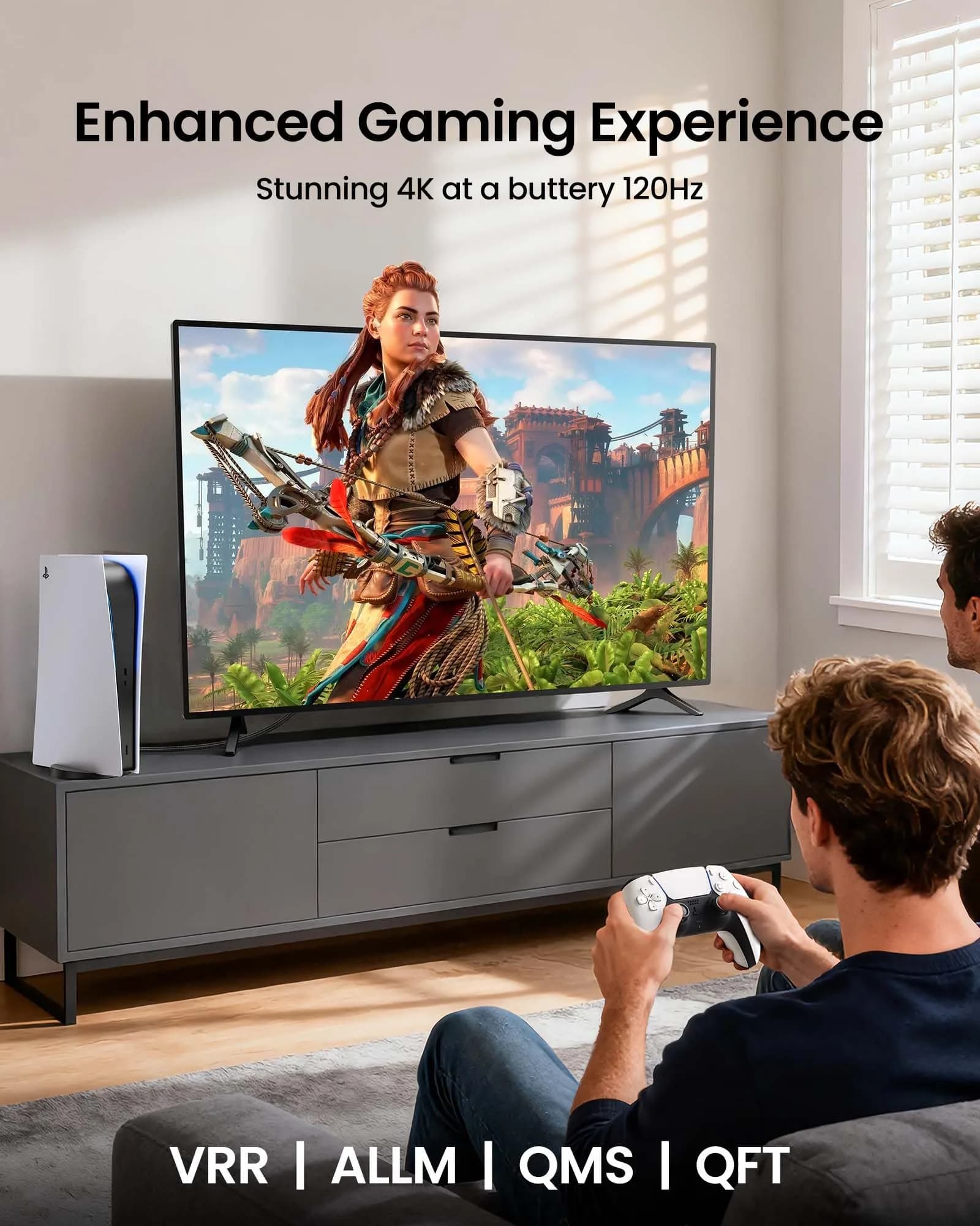 Silkland 8K HDMI 2.1 ARC/eARC Cable 2.03m (6.6ft) | Supports 48Gbps, 8K@60Hz, 4K@120Hz - view 6