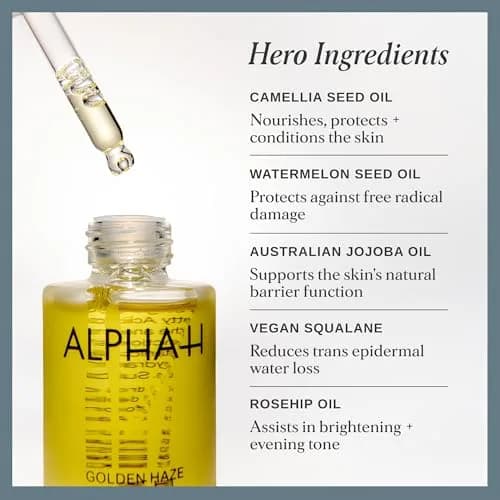 Alpha-H Golden Haze Face Oil - Hydrating Glow Booster for Dry Skin (25ml) Supports Hydration & Barrier, Cruelty-Free, Australian Made thumbnail 5