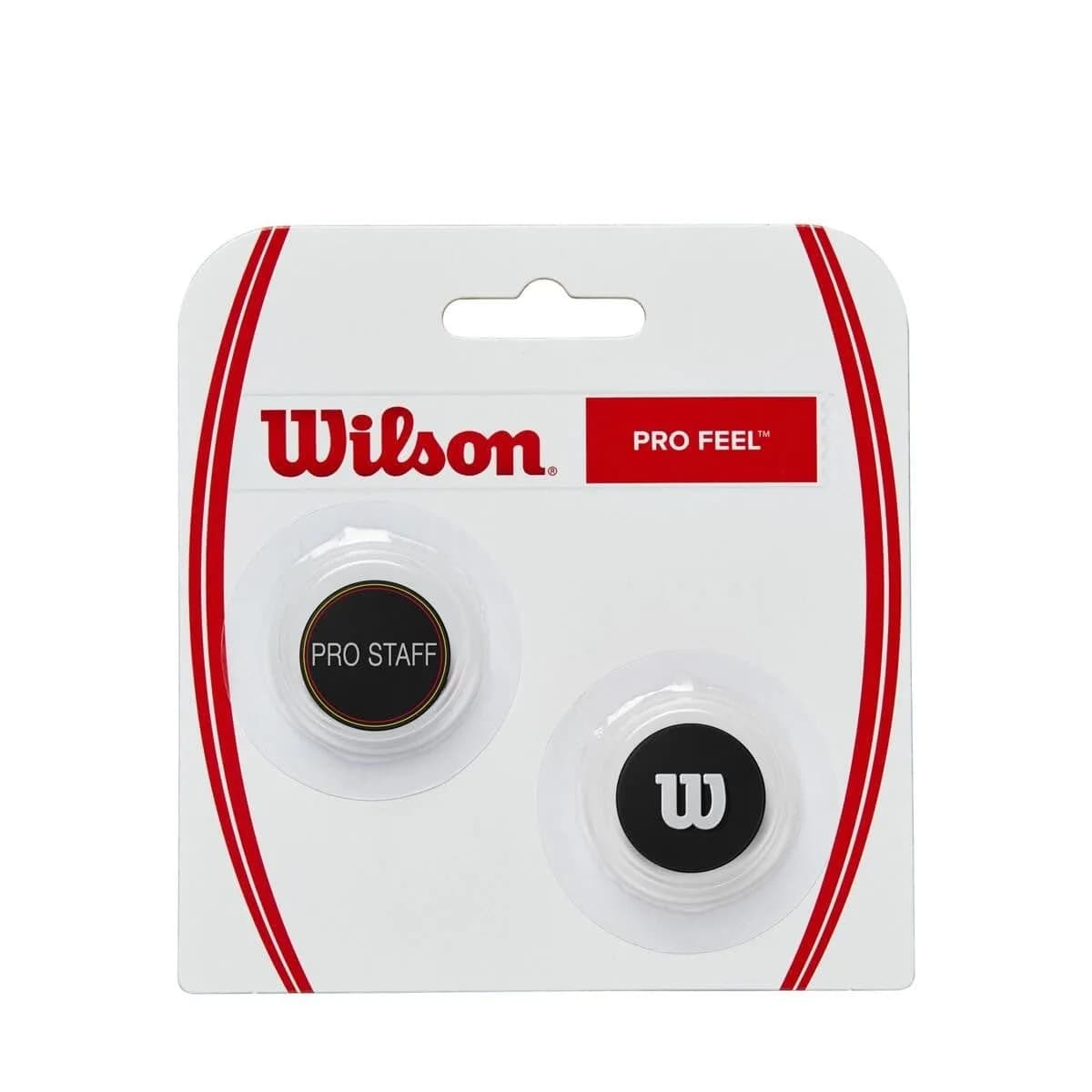 Wilson Pro Feel Pro Staff Dampener 2-Pack (Red) | Absorbs Vibrations for Arm Comfort - main product image