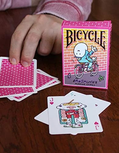 Bicycle Brosmind Four Gangs Playing Cards, Yellow | Unique Art Deck for Card Enthusiasts thumbnail 2