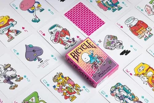 Bicycle Brosmind Four Gangs Playing Cards, Yellow | Unique Art Deck for Card Enthusiasts thumbnail 3