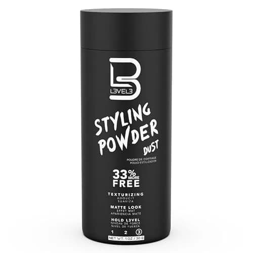 L3 Level 3 Hair Texture Powder for Men, Volume, Natural Look, 30g (1.05 oz) | Matte Finish Styling Agent thumbnail 1