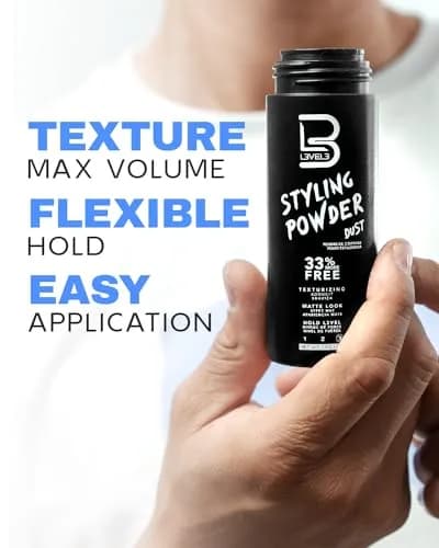 L3 Level 3 Hair Texture Powder for Men, Volume, Natural Look, 30g (1.05 oz) | Matte Finish Styling Agent thumbnail 4