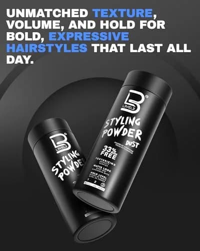 L3 Level 3 Hair Texture Powder for Men, Volume, Natural Look, 30g (1.05 oz) | Matte Finish Styling Agent thumbnail 6