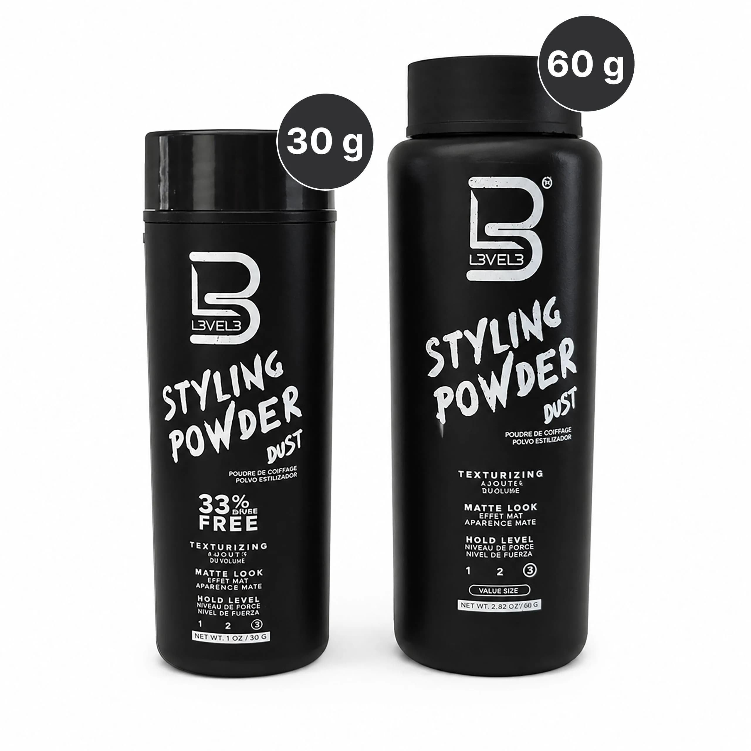 L3 Styling Powder for Men - Natural Look, Medium Hold, Volume & Texture - Small Size (30g) - view 7