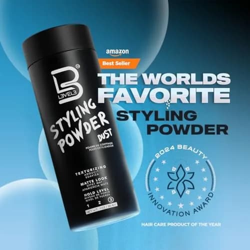 L3 Level 3 Hair Texture Powder for Men, Volume, Natural Look, 30g (1.05 oz) | Matte Finish Styling Agent thumbnail 8