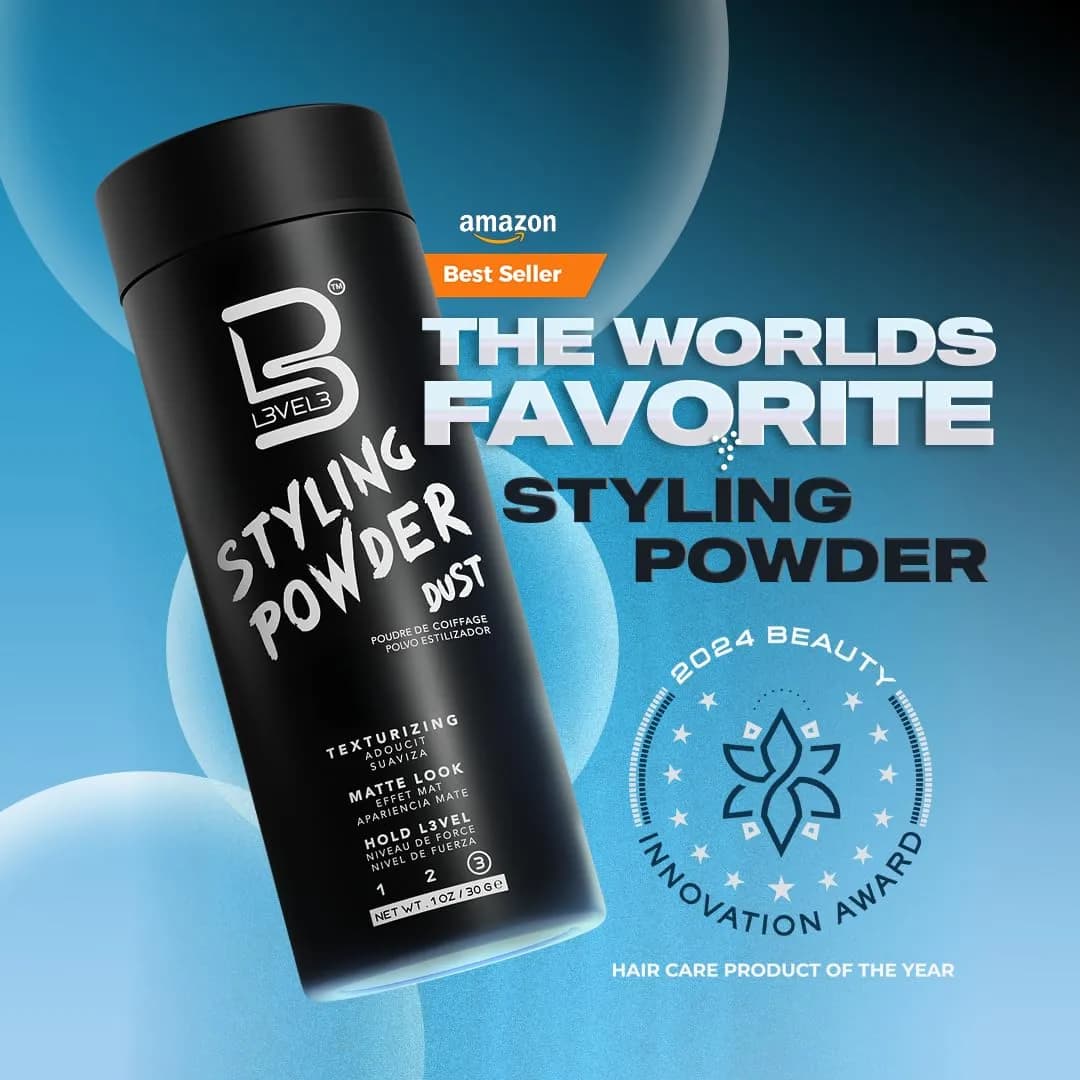 L3 Styling Powder for Men - Natural Look, Medium Hold, Volume & Texture - Small Size (30g) - view 8