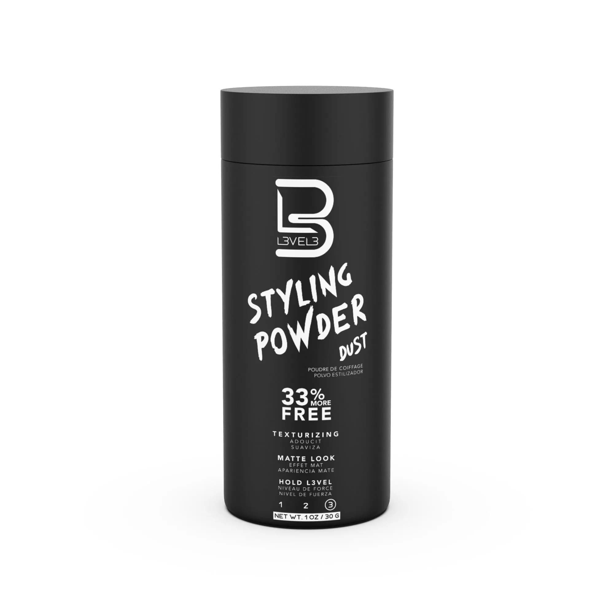 L3 Styling Powder for Men - Natural Look, Medium Hold, Volume & Texture - Small Size (30g) - view 9