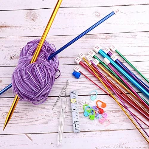 BCMRUN 28Pcs/14 Pairs Stainless Steel Knitting Needles Set, 35cm (13.8 Inches) | 14 Sizes 2.0mm-10.0mm thumbnail 8