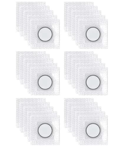 XILEWHZF Hidden Sew Magnetic Snaps 1.18 Inch (3cm) | 30 Pairs Invisible Purse Closure Fasteners | Strong PVC Magnet for DIY Craft Sewing thumbnail 1