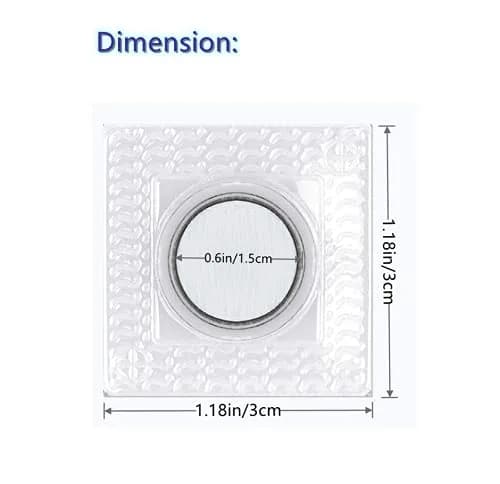 XILEWHZF Hidden Sew Magnetic Snaps 1.18 Inch (3cm) | 30 Pairs Invisible Purse Closure Fasteners | Strong PVC Magnet for DIY Craft Sewing thumbnail 2