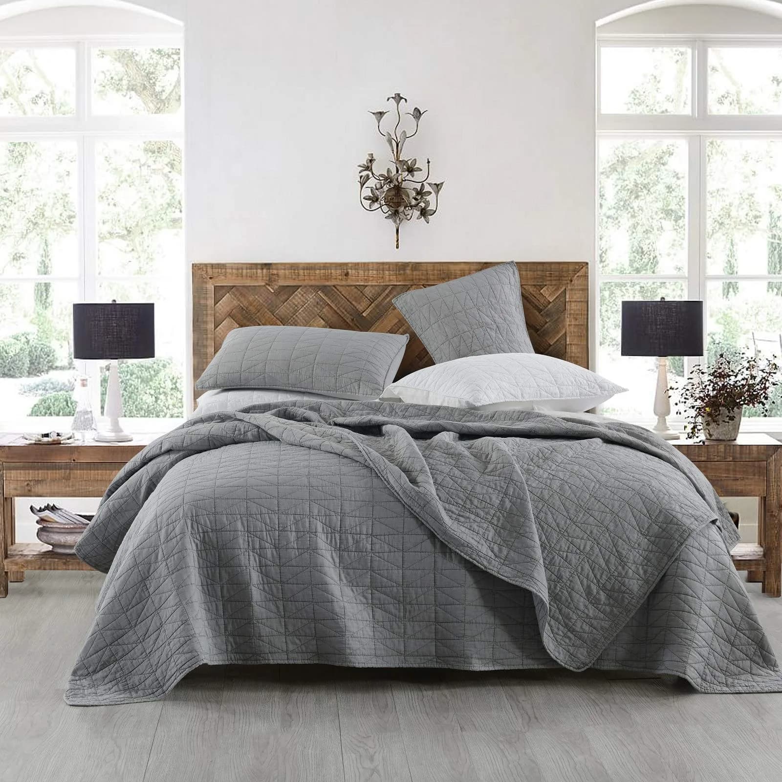 HORIMOTE HOME Quilt Set King Size | Ultra Soft Lightweight Microfiber Bedding - main product image