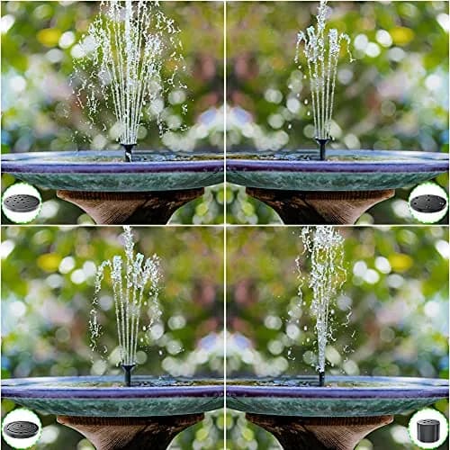 Biling Upgraded Solar Fountain Pump Kit with Ground Stake & 4 Nozzles | 160 L/h, 70cm Spray Height thumbnail 5